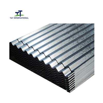 Beautiful Appearance Galvanised Corrugated Roofing Sheets Metallic Color Fast Construction
