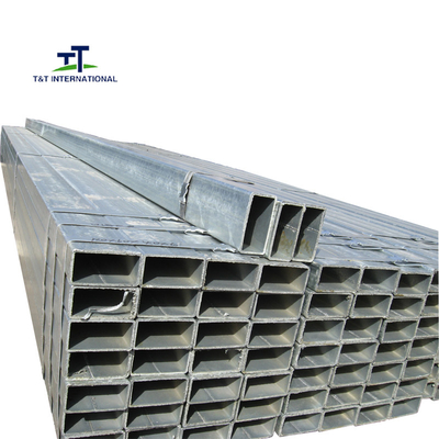 60x80 Galvanized Rectangular Tubing Cold Rolled UV Protection Anti Corrosion