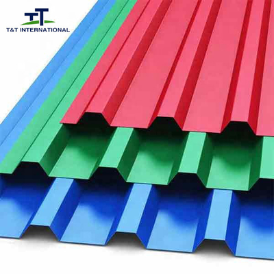 Popular Color Galvanized Steel Sheet , Corrugated Galvanized Steel Roofing Durable
