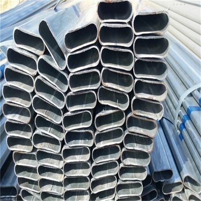 Ergonomic Hot Dip Zinc Coating Oval Steel Tubing Increased Strength Aesthetics