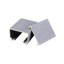 Support System C Channel Galvanized Steel Black Color Flat Smooth Surface